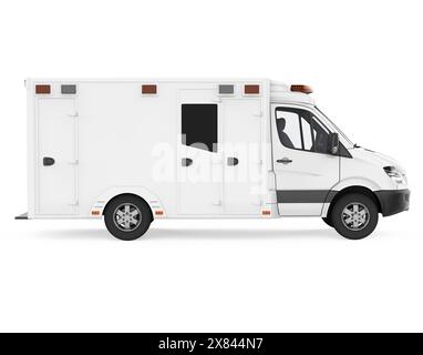 Ambulance Car Isolated Stock Photo