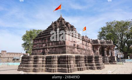 Rear View of Shri Virupaksha Temple, Dedicated to Lord Shiva, Bilpak, Ratlam, Madhya Pradesh, India. Stock Photo