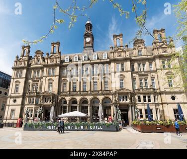 The former Post Office building in Leeds city square, West Yorkshire, England, UK Stock Photo