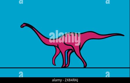 Giganotosaurus Coloring Page for Kids Stock Vector