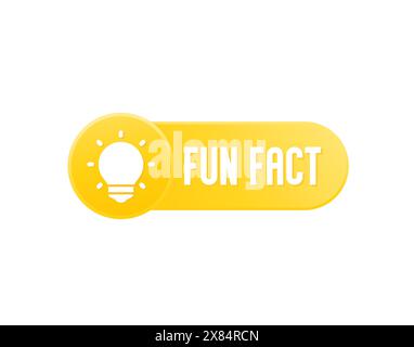 Fun fact icon, vector design Stock Vector