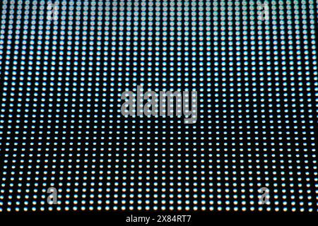 Close up of LED screen in a computer monitor screen, abstract background Stock Photo