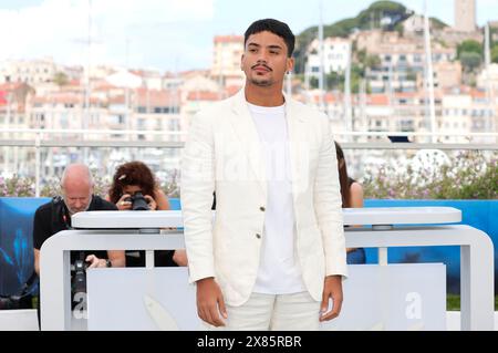 Iago Xavier beim Photocall zum Kinofilm 'Motel Destino' auf dem Festival de Cannes 2024 / 77. Internationale Filmfestspiele von Cannes am Palais des Festivals. Cannes, 23.05.2024 Stock Photo