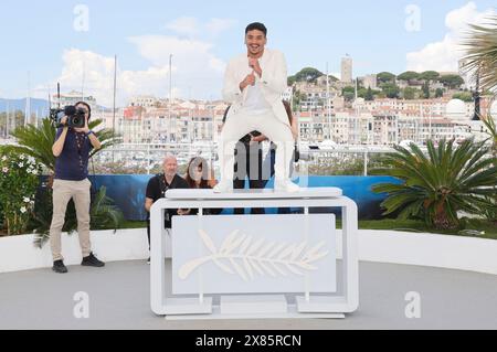 Iago Xavier beim Photocall zum Kinofilm 'Motel Destino' auf dem Festival de Cannes 2024 / 77. Internationale Filmfestspiele von Cannes am Palais des Festivals. Cannes, 23.05.2024 Stock Photo