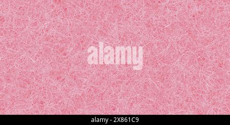 Pink wool rug made of tangled sheep hair as seamless pattern. Cozy felt carpet. Abstract vector uneven bg with hairball texture. Stock Vector