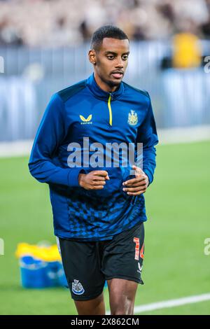 May 22, 2024, Melbourne, Victoria, Australia: MELBOURNE, AUSTRALIA - MAY 22: Alexander Isak of Newcastle United whilst playing Tottenham Hotspur during the Global Football Week at The Melbourne Cricket Ground on May 22, 2024 in Melbourne, Australia (Credit Image: © Chris Putnam/ZUMA Press Wire) EDITORIAL USAGE ONLY! Not for Commercial USAGE! Stock Photo