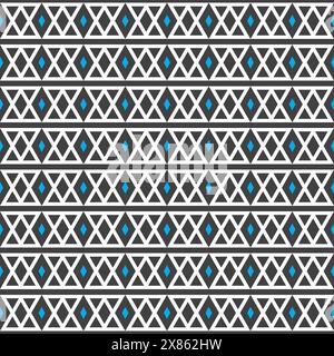 Geometric Triangle Seamless Pattern. geometric wallpaper vector Stock Vector