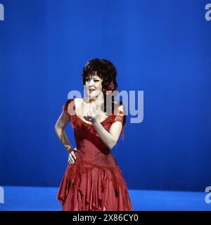 Anna Moffo, amerikanische Sopranistin, in Bizet's Carmen, Opern-Aufführung der Deutschen Oper Berlin, 1970. Stock Photo