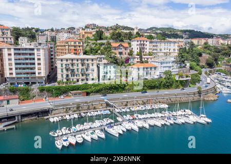 Savona, Liturgia, Italy. Yachts moored in the port of Savona. Stock Photo