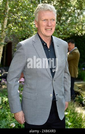 20 May 2024. London, UK. David Moyes at the 2024 RHS Chelsea Flower Show London.  Sue Andrews/Alamy. Stock Photo