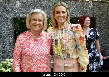 20 May 2024. London, UK. Sue Barker & Gabby Logan at the 2024 RHS Chelsea Flower Show London.  Sue Andrews/Alamy. Stock Photo