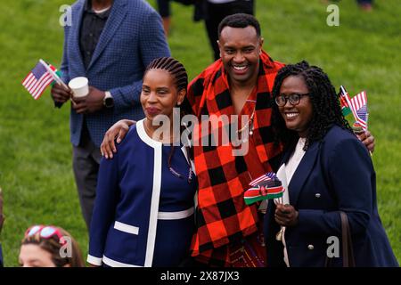 Washington, Vereinigte Staaten. 23rd May, 2024. Guests on the South Lawn are seen as William Ruto, President of Kenya, participates in a official State Visit at the White House with President Joe Biden on Thursday, May 23, 2024. Credit: Aaron Schwartz/CNP/dpa/Alamy Live News Stock Photo