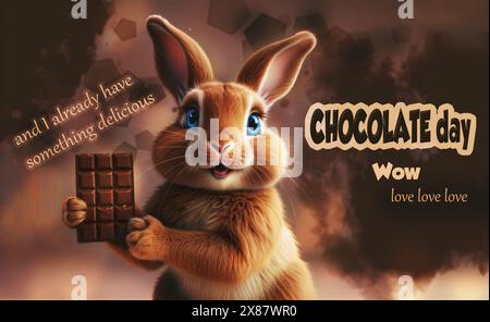 World Sweet and Dark Chocolate Day delicious day Stock Photo