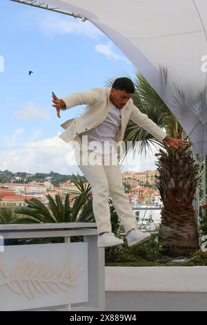 Cannes, France. 23rd May, 2024. Iago Xavier at the Motel Destino film photo call at the 77th Cannes Film Festival. Credit: Doreen Kennedy/Alamy Live News. Stock Photo