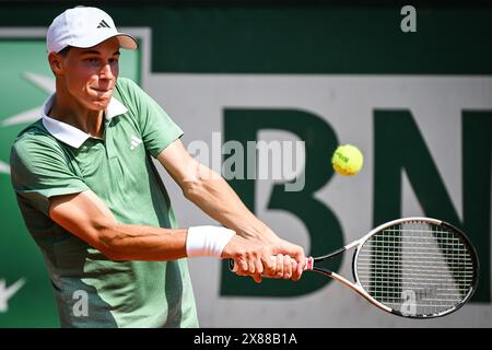 Paris, France. 20th May, 2024. Gabriel DEBRU of France during first qualifying day of Roland-Garros 2024, ATP and WTA Grand Slam tennis tournament on May 20, 2024 at Roland-Garros stadium in Paris, France - Photo Matthieu Mirville/DPPI Credit: DPPI Media/Alamy Live News Stock Photo