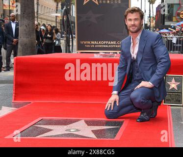 Hollywood, USA. 23rd May, 2024. Chris Hemsworth and Elsa Pataky at his ...