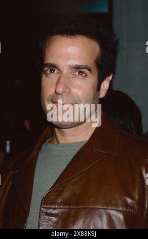 David Copperfield attends the grand opening party for Britney Spears' restaurant NYLA at the Dylan Hotel in New York City on June 27, 2002.   Photo Credit: Henry McGee/MediaPunch Stock Photo