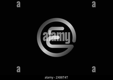Modern and elegant letter E or OE logo design. Alphabet letter E logo design icon for business. Suitable for a company logotype. Stock Vector