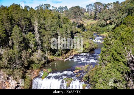 Dangar Falls Dorrigo, Bielsdown river in Dorrigo flowing into the Dangar Falls waterfall, New South Wales,Australia,May 2024 Stock Photo