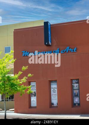 The Museum of Art on Main Street in downtown Las Cruces, NM Stock Photo