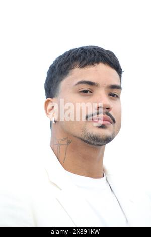 CANNES, FRANCE - MAY 23: Iago Xavier attends the 'Motel Destino' photocall at the 77th annual Cannes Film Festival at Palais des Festivals on May 23, 2024 in Cannes, France. CAP/GOL ©GOL/Capital Pictures Stock Photo