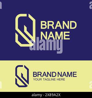 Creative letter SJ or JS monogram  simple logo design. Stock Vector