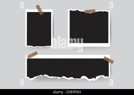 Templates photo collage image frames for photo or Picture Stock Vector