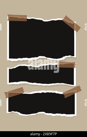 Templates photo collage image frames for photo or Picture Stock Vector