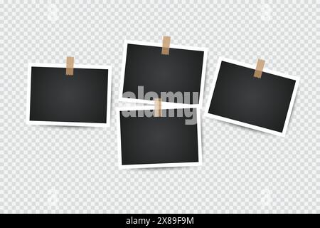 Templates photo collage image frames for photo or Picture Stock Vector