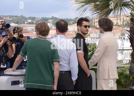 May 23, 2024, Cannes, France: CANNES, FRANCE - MAY 23: Matthieu Delaporte, Alexandre de La PatelliÃ¨re, Pierre Niney and Dimitri Rassam attend the ''Le Comte De Monte-Cristo'' Photocall at the 77th annual Cannes Film Festival at Palais des Festivals on May 23, 2024 in Cannes, France (Credit Image: © Frederick Injimbert/ZUMA Press Wire) EDITORIAL USAGE ONLY! Not for Commercial USAGE! Stock Photo