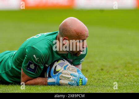 Krakow, Poland. 19th May, 2024. Lukas Hrosso of Cracovia Krakow seen during the Polish PKO Ekstraklasa League 2023/2024 football match between Cracovia Krakow and Rakow Czestochow at Cracovia Stadium. Final score; Cracovia Krakow 2:0 Rakow Czestochowa Credit: SOPA Images Limited/Alamy Live News Stock Photo