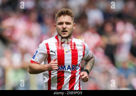 Krakow, Poland. 19th May, 2024. Michal Rakoczy of Cracovia Krakow seen during the Polish PKO Ekstraklasa League 2023/2024 football match between Cracovia Krakow and Rakow Czestochow at Cracovia Stadium. Final score; Cracovia Krakow 2:0 Rakow Czestochowa Credit: SOPA Images Limited/Alamy Live News Stock Photo