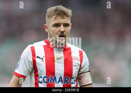 Krakow, Poland. 19th May, 2024. Michal Rakoczy of Cracovia Krakow seen during the Polish PKO Ekstraklasa League 2023/2024 football match between Cracovia Krakow and Rakow Czestochow at Cracovia Stadium. Final score; Cracovia Krakow 2:0 Rakow Czestochowa (Photo by Grzegorz Wajda/SOPA Images/Sipa USA) Credit: Sipa USA/Alamy Live News Stock Photo