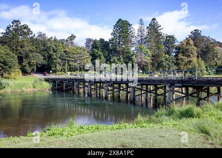 Bellingen town centre australian town on the mid north coast , autumn ...