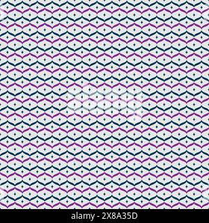 Geometric Seamless Pattern, Geometric Background with purple and blue color Stock Vector