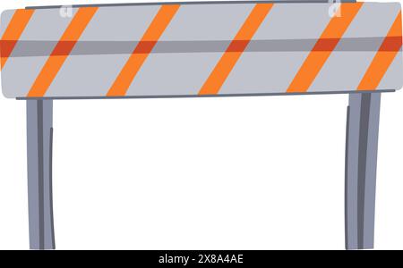 street guard rails cartoon vector illustration Stock Vector