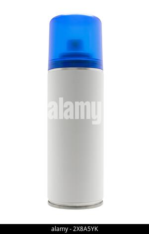 Aerosol spray can on white background Stock Photo - Alamy