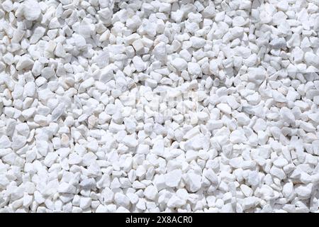 Top view small pebbles on the ground Stock Photo