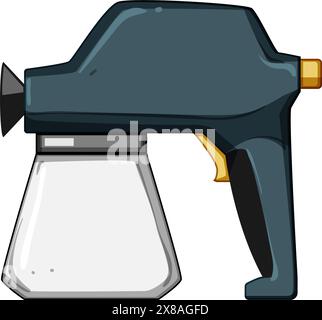 car paint sprayer cartoon vector illustration Stock Vector Image & Art ...
