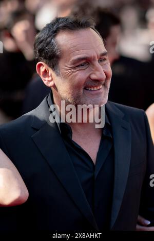 Cannes, France. 23th May, 2024. Gilles Lellouche attends L’amour Ouf (Beating Hearts) Screening red carpet at the 77th annual Cannes Film Festival at Palais des Festivals on May 23, 2024 in Cannes, France Stock Photo