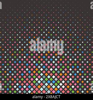 abstract background with a colourful diamond halftone pattern design Stock Vector