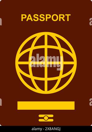 passport logo design vector illustration Stock Vector