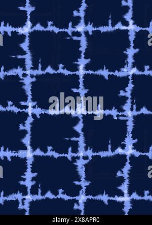 Abstract shibori style tie dye pattern background design Stock Vector