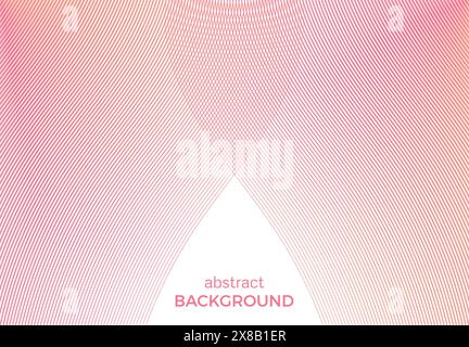 Abstract background with narrow wavy lines. Vector illustration Stock Vector