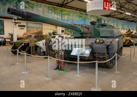 Leclerc Tank at Museum of Armored Vehicles in Saumur, France Stock Photo