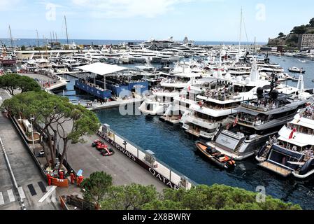 Monte Carlo, Monaco. 24th May, 2024. Charles Leclerc (MON) Ferrari SF-24. Formula 1 World Championship, Rd 8, Monaco Grand Prix, Friday 24th May 2024. Monte Carlo, Monaco. Credit: James Moy/Alamy Live News Stock Photo