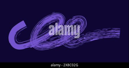 Dry brush mark, pencil squiggle and scribble. Hand drawn vector crayon various line, spiral and doodle. color rough highlighter, chalk stroke, pencil Stock Vector