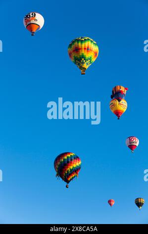 Hot Air Balloons, 2015 Balloon Fiesta, Albuquerque, New Mexico, USA Stock Photo