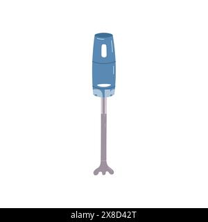 Vector illustration of a blue color brook blender on a white background. Stock Vector
