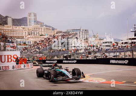 © SPORTPIXPRESS/MAXPPP, Monaco. 24th May, 2024. FORMULA 1 GRAND PRIX DE MONACO hamilton (lewis) - (mercedes amg petronas) in action during the free practice session 1 Credit: MAXPPP/Alamy Live News Stock Photo